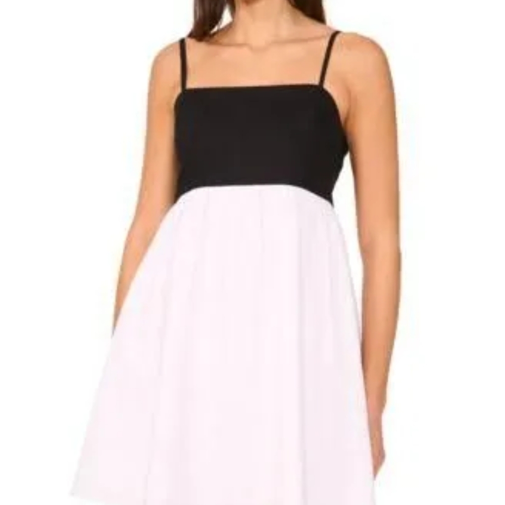 Elegant Black and White Women's Dress